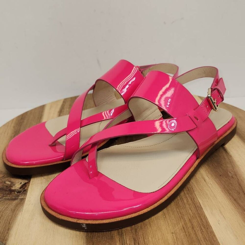 Cole Haan Anica Sandal Hot Pink Patent Leather Women's Size 7B - Picture 8 of 11